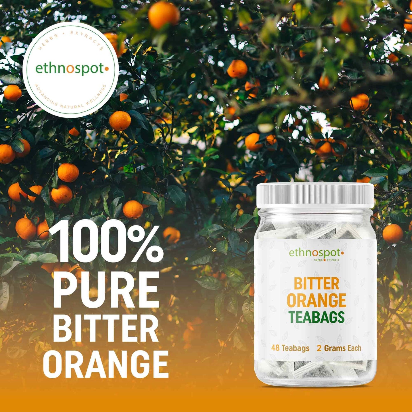 Bitter Orange Teabags - Energizing Herbal Tea