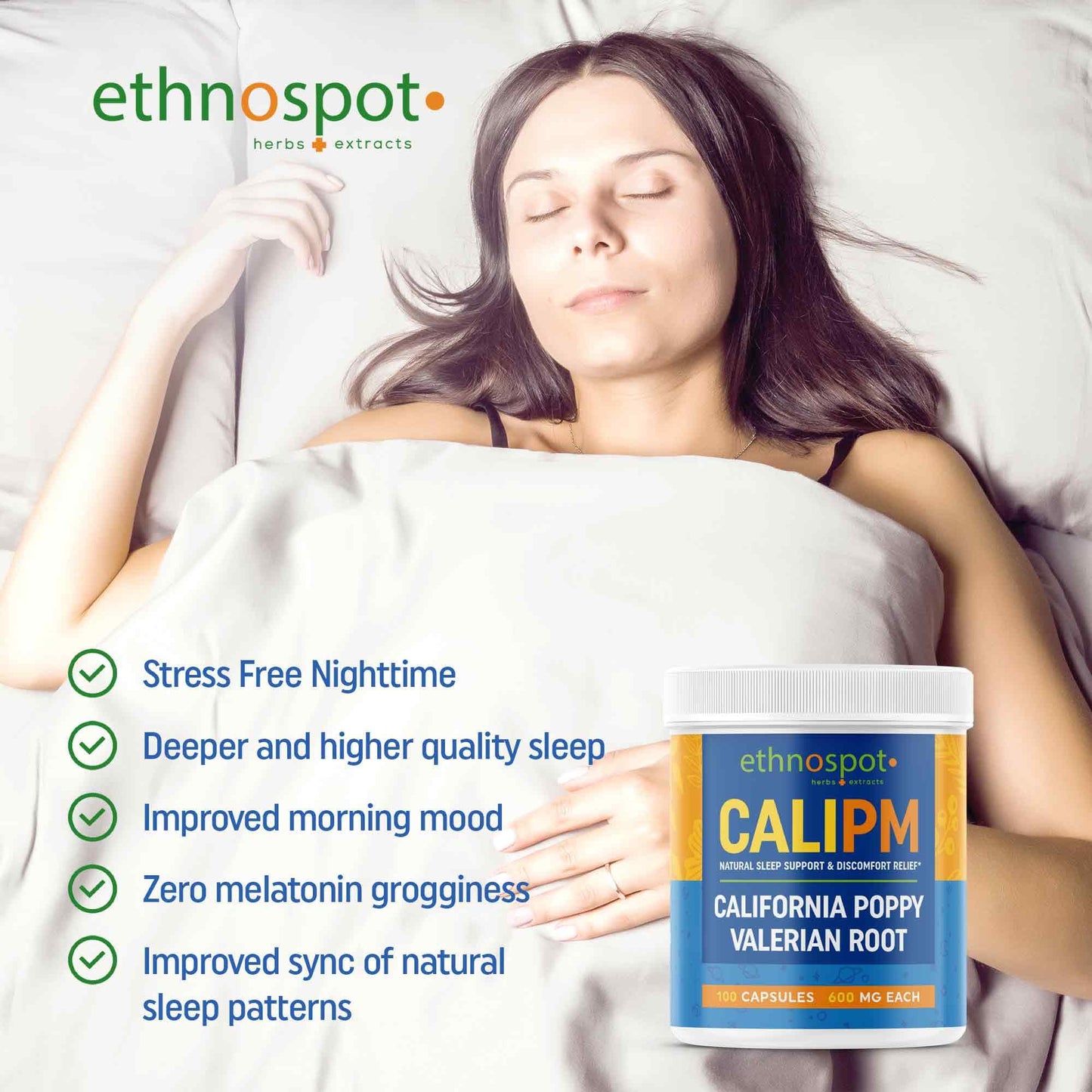 CaliPM Capsules - Sleep Assist Herbal Supplement