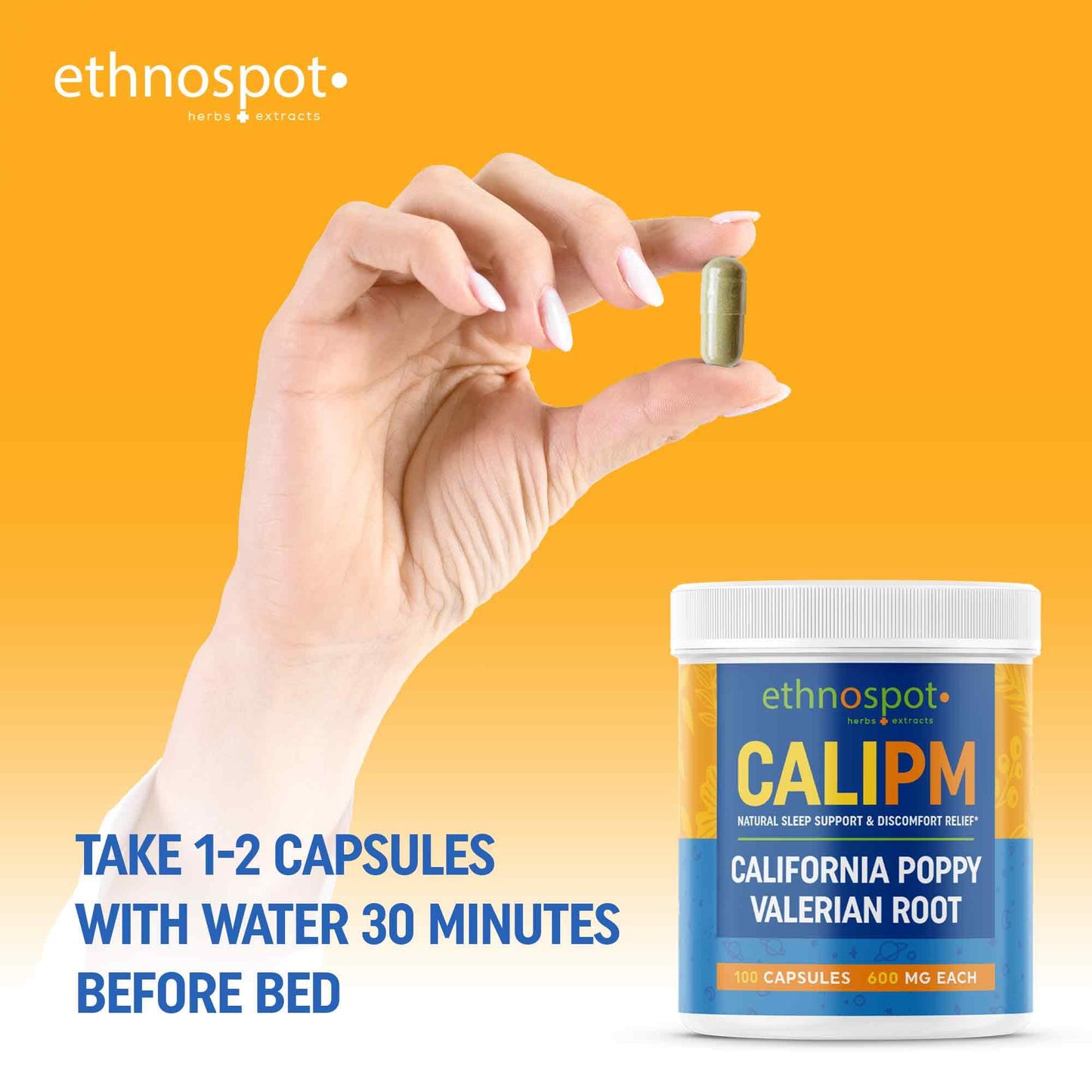 CaliPM Capsules - Sleep Assist Herbal Supplement