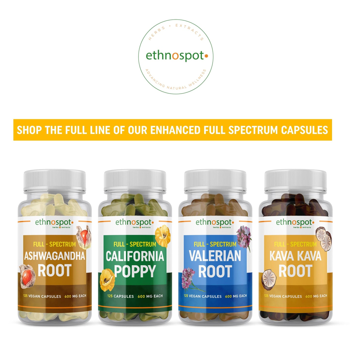 California Poppy Capsules - Relaxing Herbal Supplement