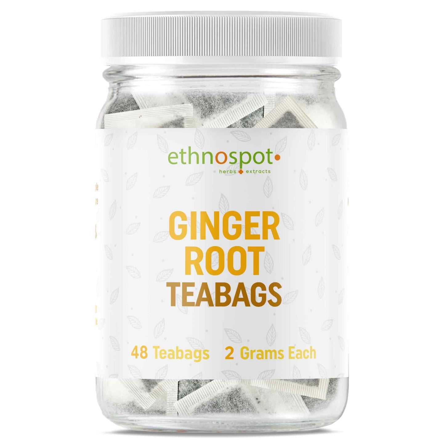 Ginger Root Teabags - Digestive Support Herbal Tea