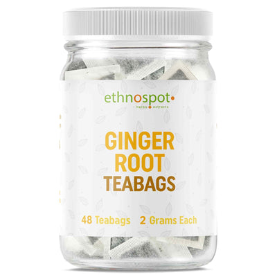 Ginger Root Teabags - Digestive Support Herbal Tea