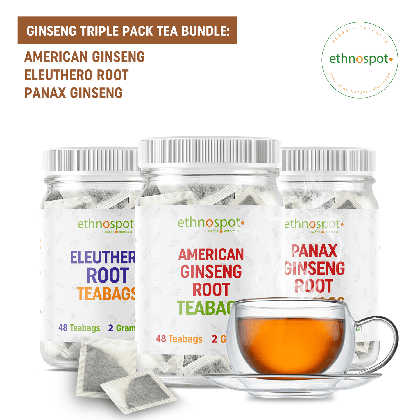 3-in-1 Ginseng Triple Pack Herbal Tea Bundle