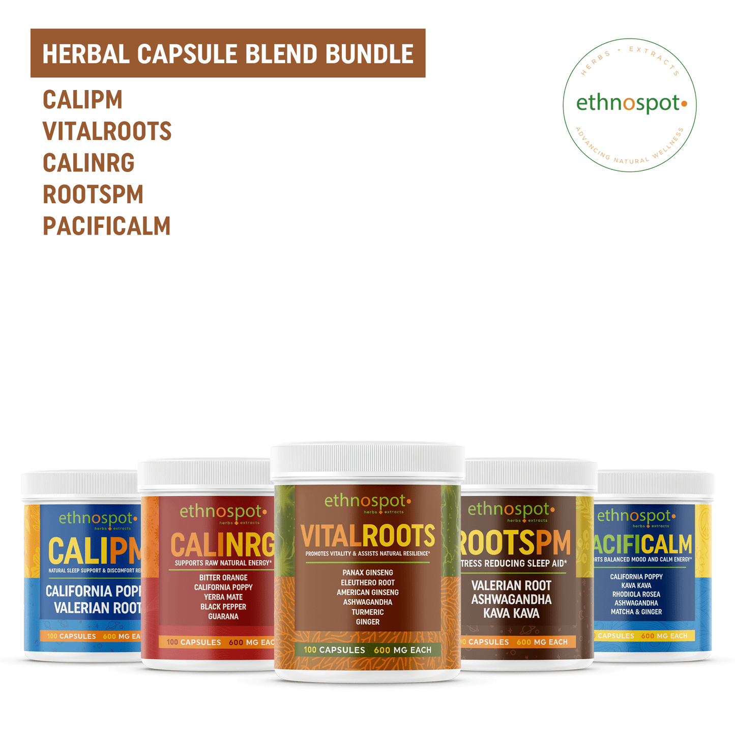 5-in-1 Herbal Capsule Blend Bundle