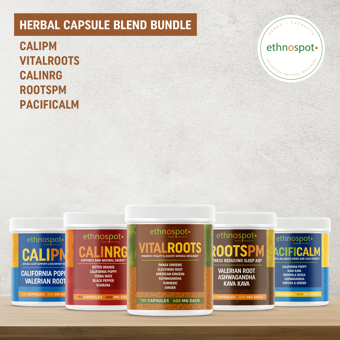 5-in-1 Herbal Capsule Blend Bundle