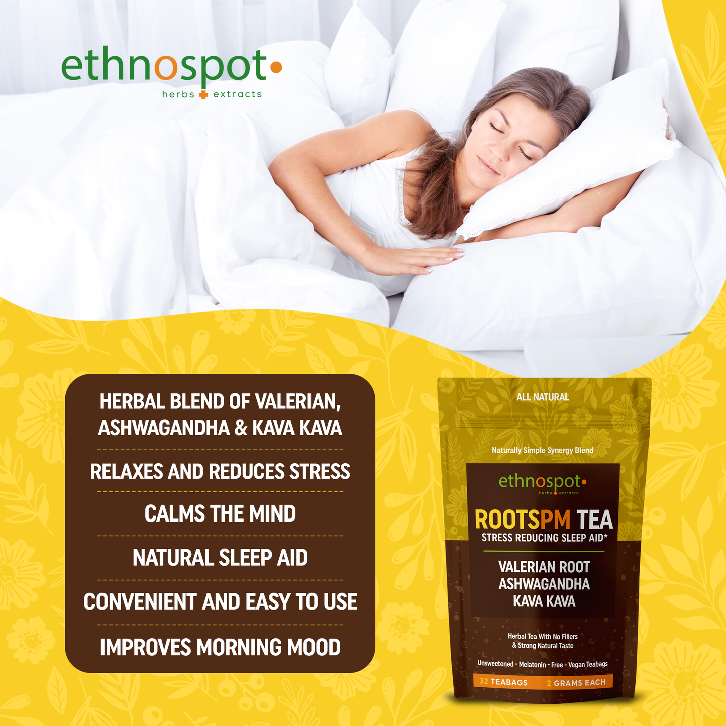 RootsPM Sleep Tea - 32 Teabags