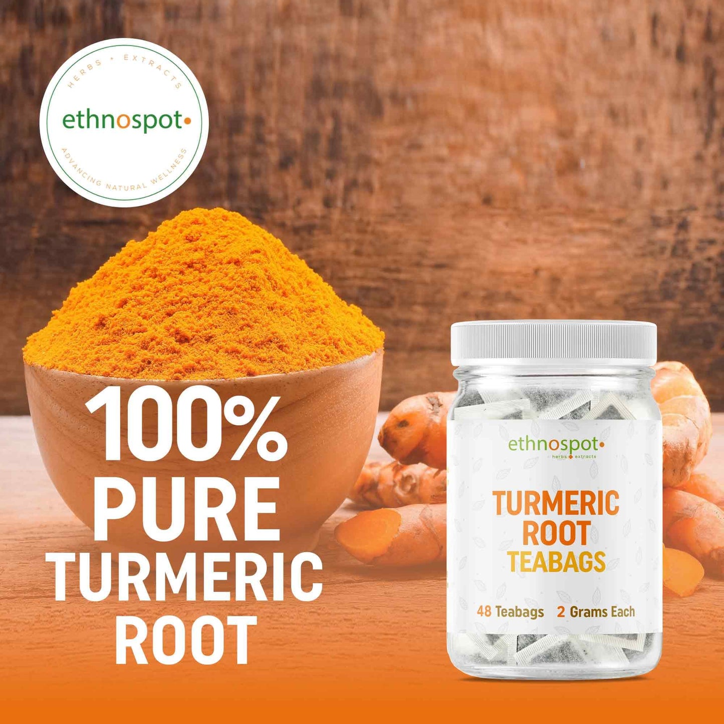 Turmeric Root Teabags - Anti-Inflammatory Herbal Tea