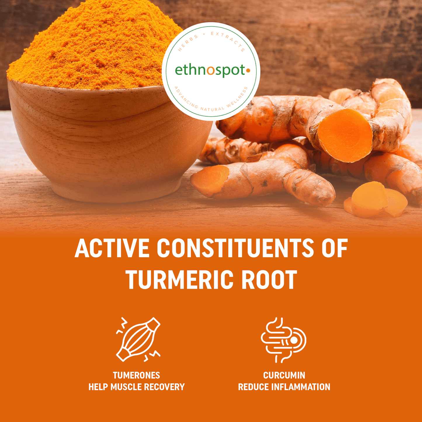 Turmeric Root Capsules - Anti-Inflammatory Herbal Supplement