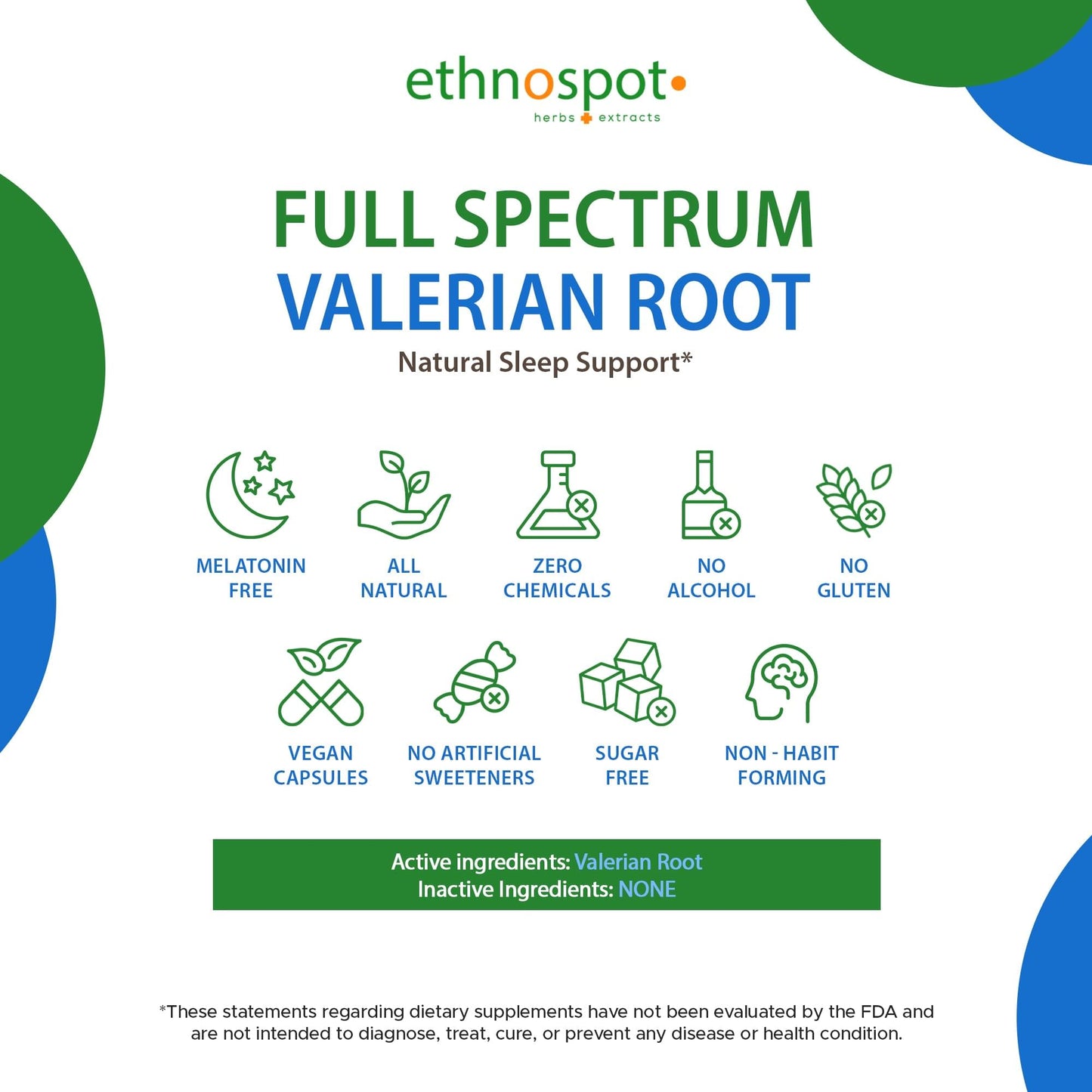 Valerian Root Capsules - Sleep Assisting Herbal Supplement