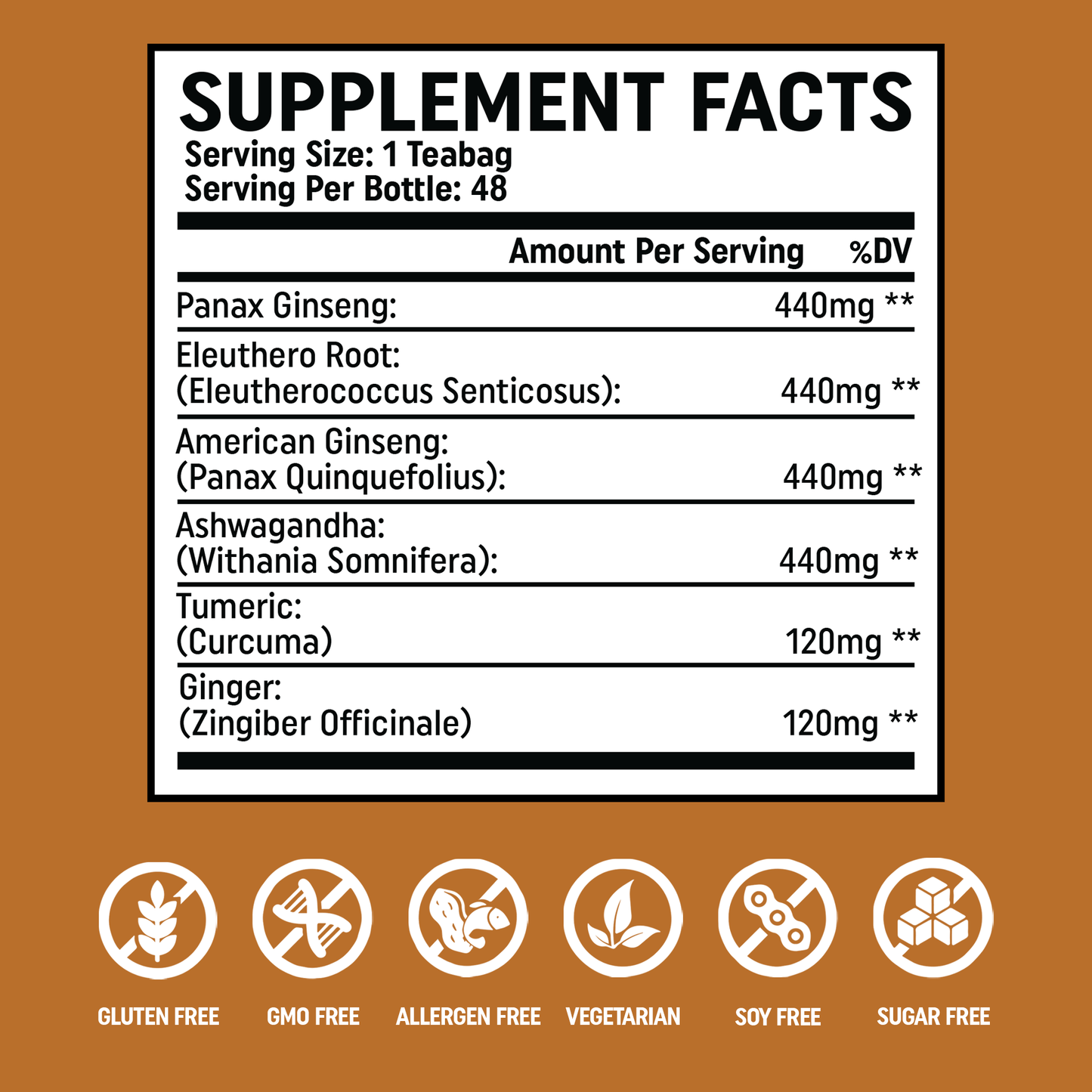 VitalRoots Teabags - Immune Support & Vitality Promoting Herbal Tea