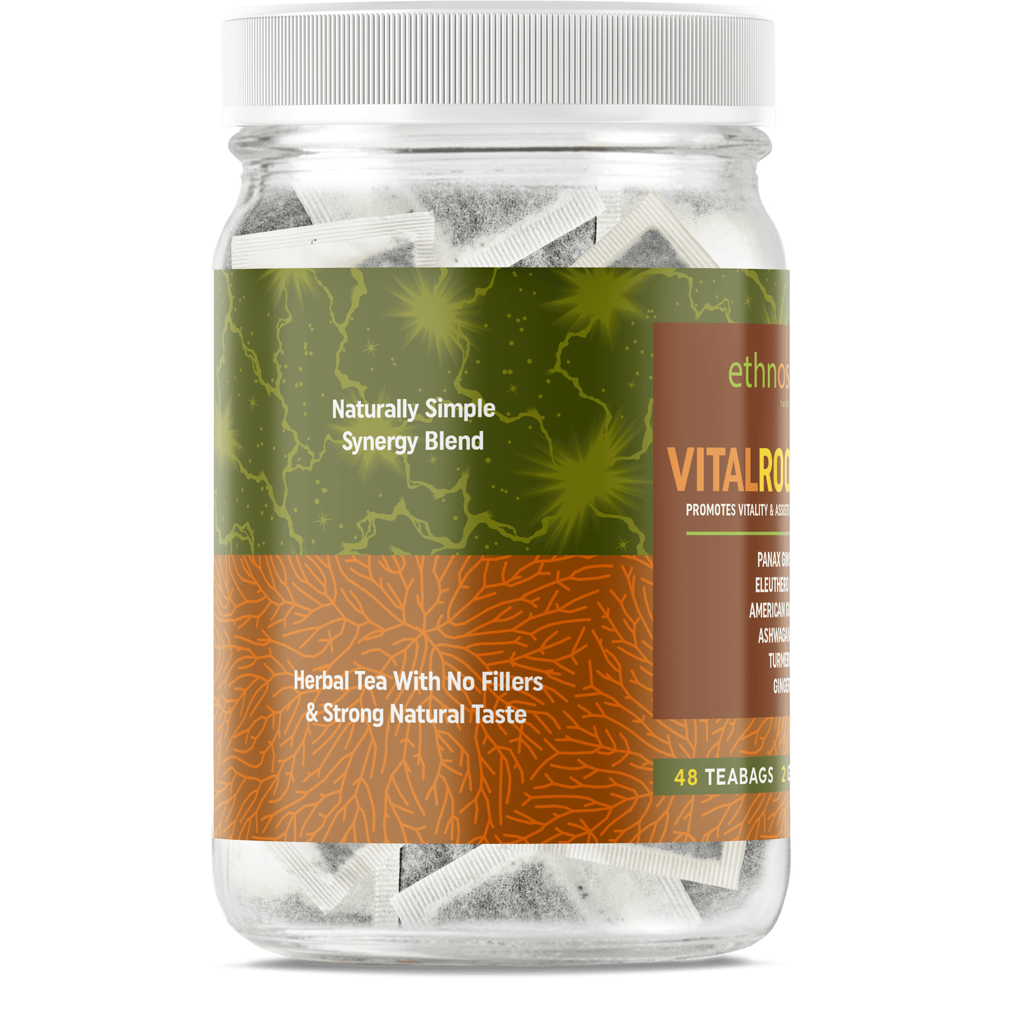 VitalRoots Teabags - Immune Support & Vitality Promoting Herbal Tea