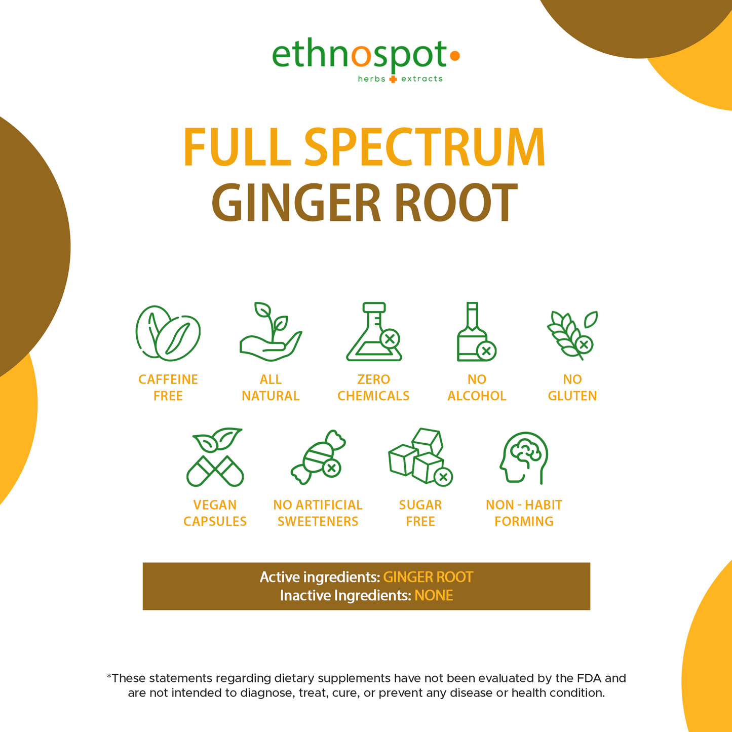 Ginger Root Capsules - Digestive Support Herbal Supplement