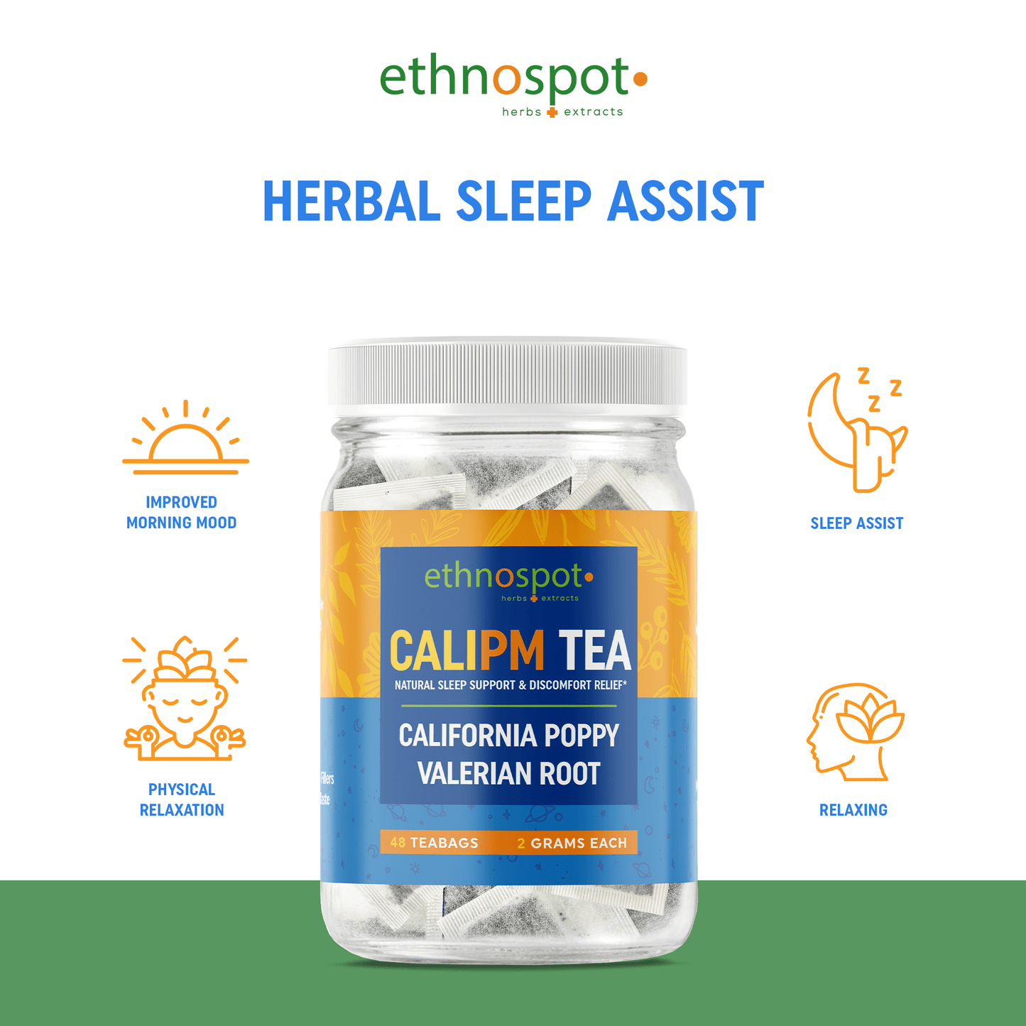 CaliPM Teabags - Sleep Assist Herbal Tea