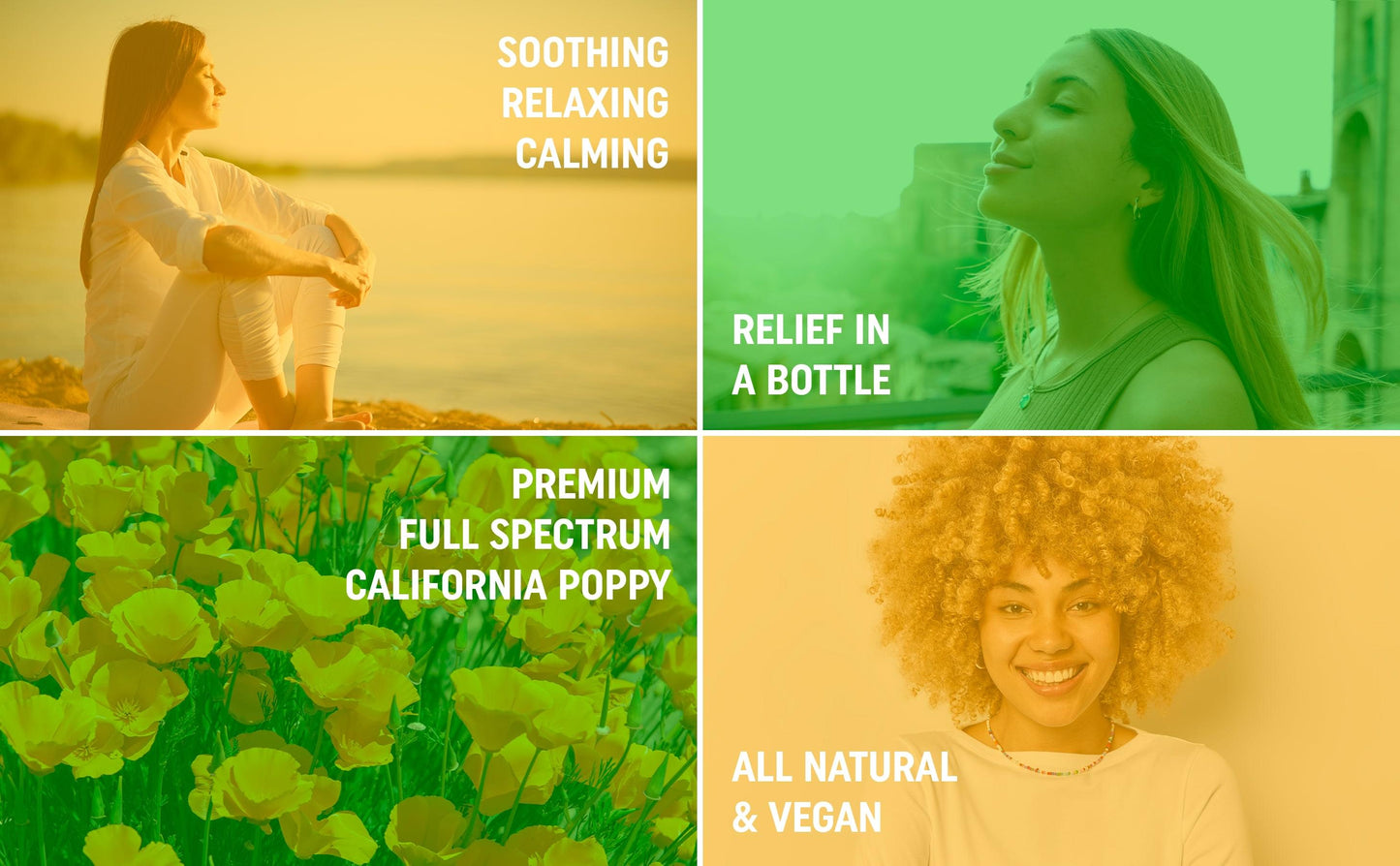 California Poppy Capsules - Relaxing Herbal Supplement