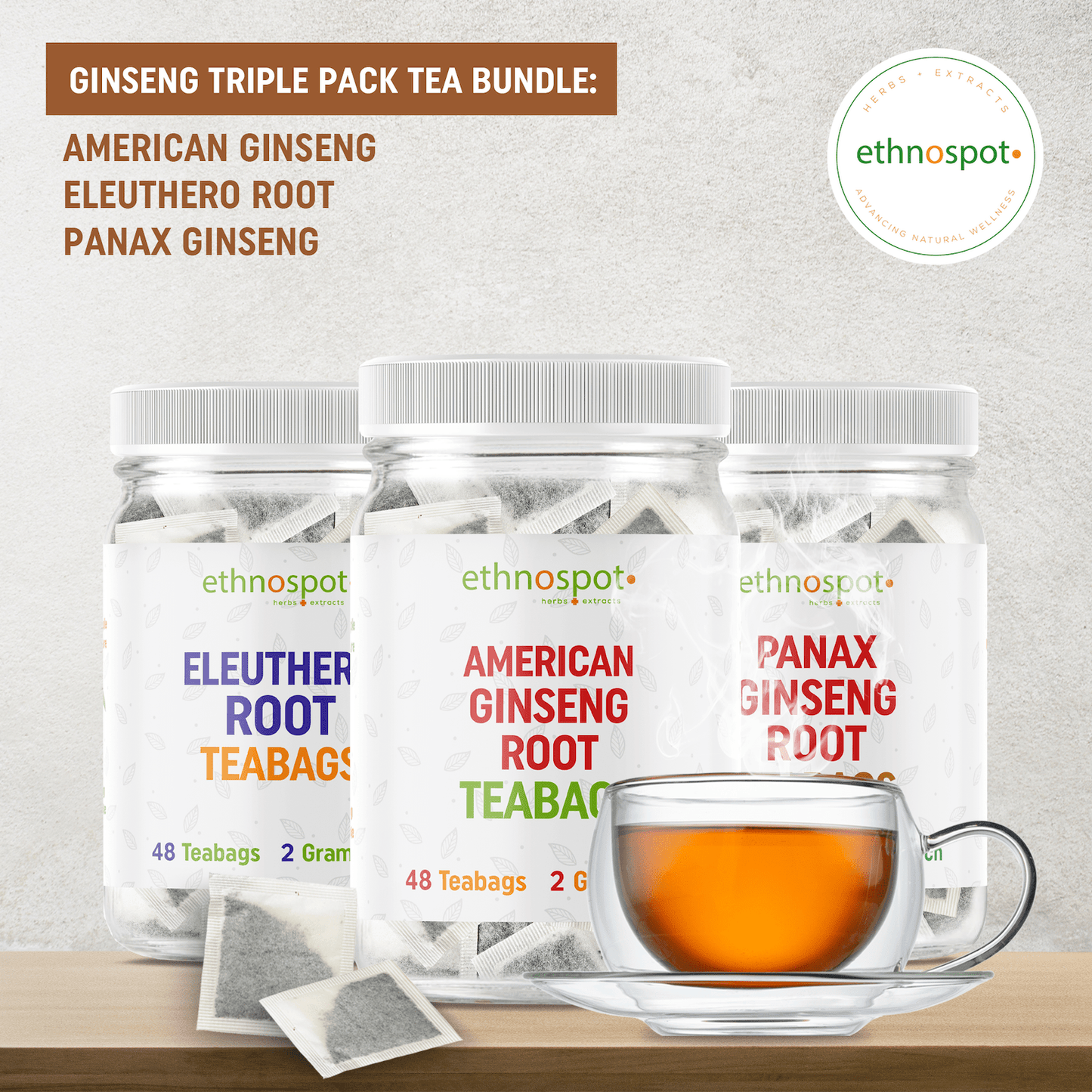 3-in-1 Ginseng Triple Pack Herbal Tea Bundle