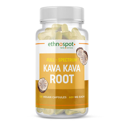 Kava Kava Root Capsules - Relaxation Inducing Herbal Supplement