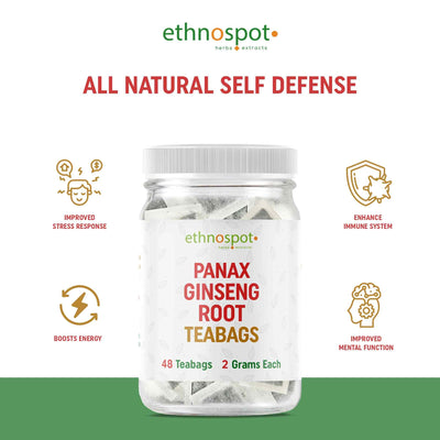 Panax Ginseng Root Teabags - Vitality Enhancing Herbal Tea
