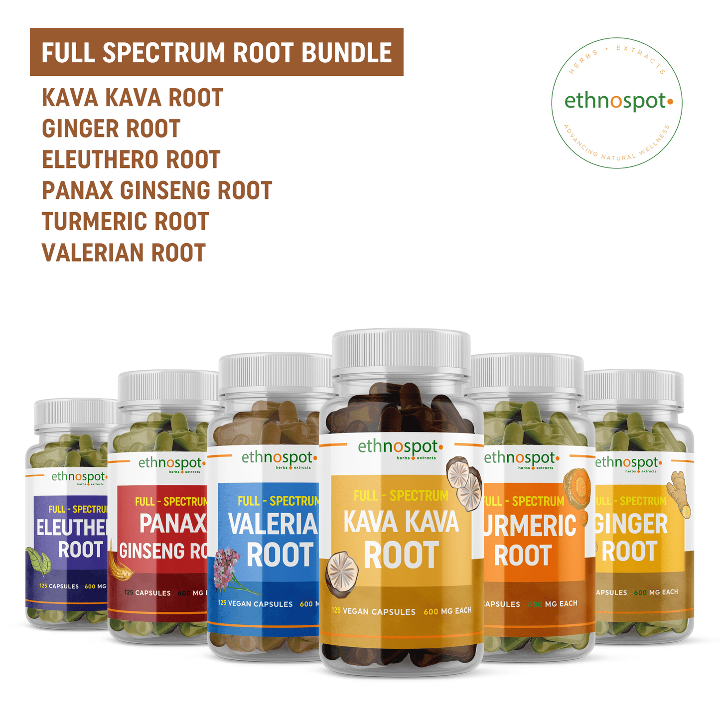 6-in-1 Full Spectrum Root Bundle - Energy and Immune Health
