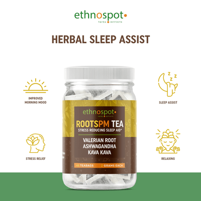 RootsPM Teabags - Nighttime Stress Reducing Herbal Tea